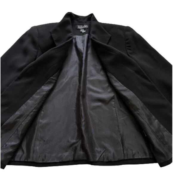 Isabella Blazer Jacket Black Open Front Lined Career Blazer Plus Size 14W - Picture 10 of 12